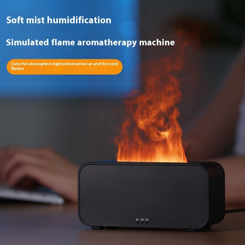 Timing Simulation Aroma Diffuser Usb Household Flame Humidifier  Aromatherapy Machine Spray Air Flame Humidifier Diffuser